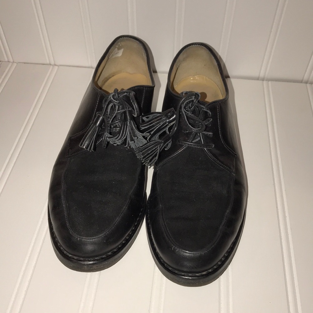 ⭐️Gucci black lace up loafers with tassels - Picture 2 of 8